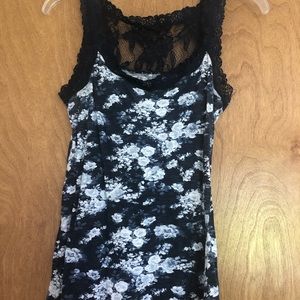 Maurices Flower and Lace Tank